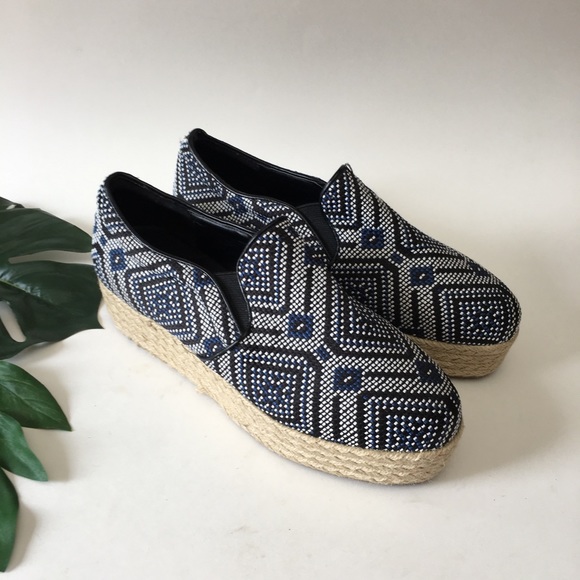 patterned espadrilles